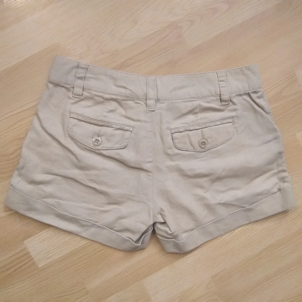 Old Navy Linen Blend Ultra Low Waist Shorts Summer Beach Comfy - Picture 2 of 3